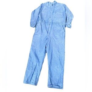 Vintage RED KAP Blue Herringbone Twill Coveralls Size 50-RG